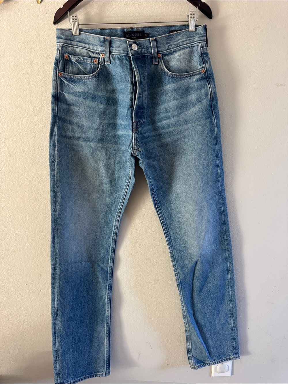 Alex Mill Light Blue Slim Straight Jeans